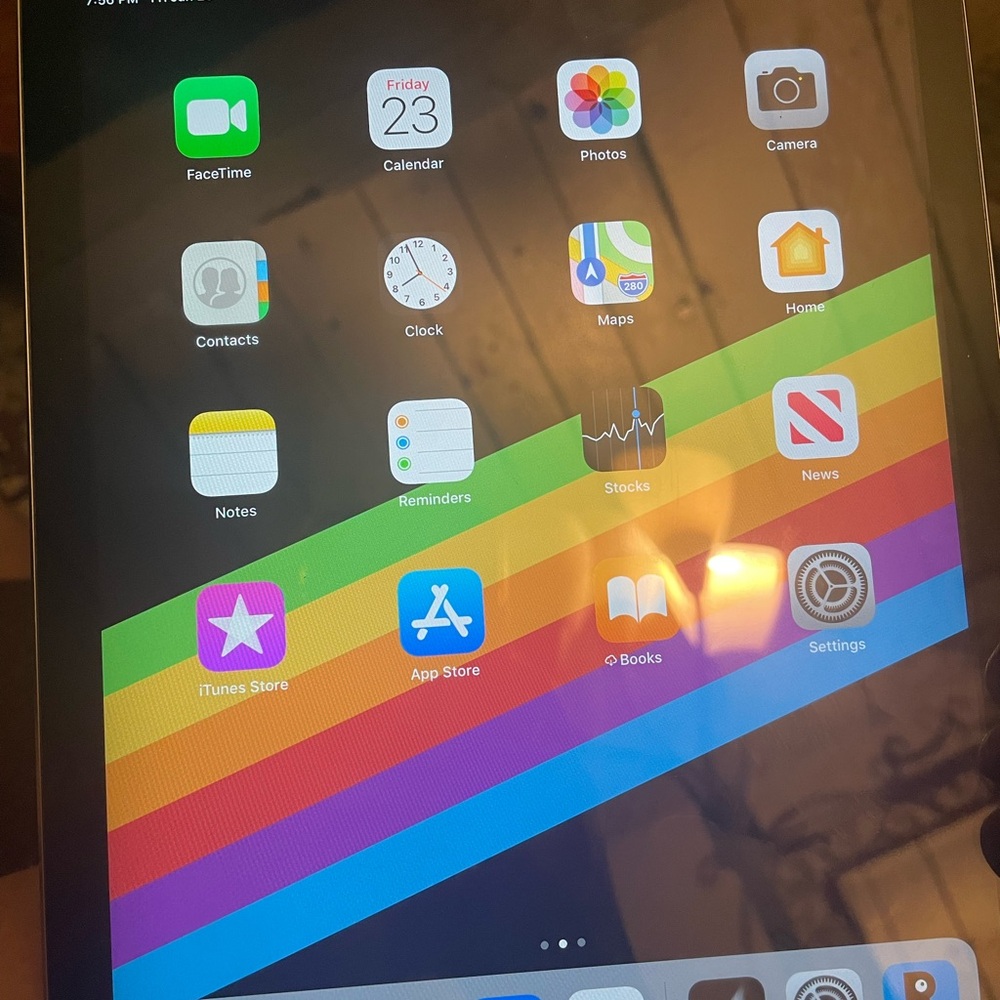 Apple iPad with Black Frame